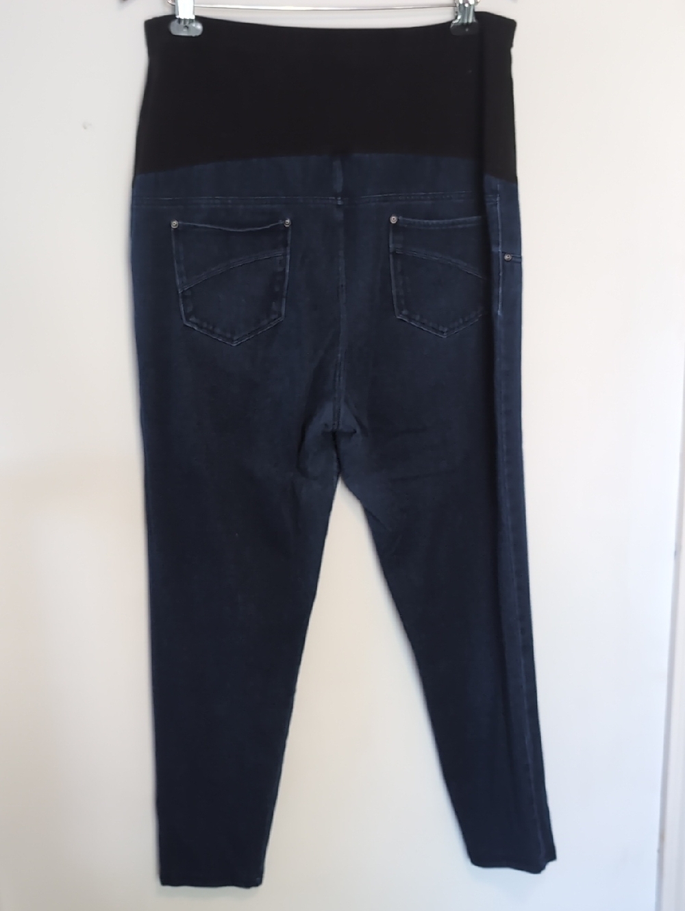 Time And Tru Dark Blue Above Belly Maternity Jean Size Extra large - Picture 3 of 5